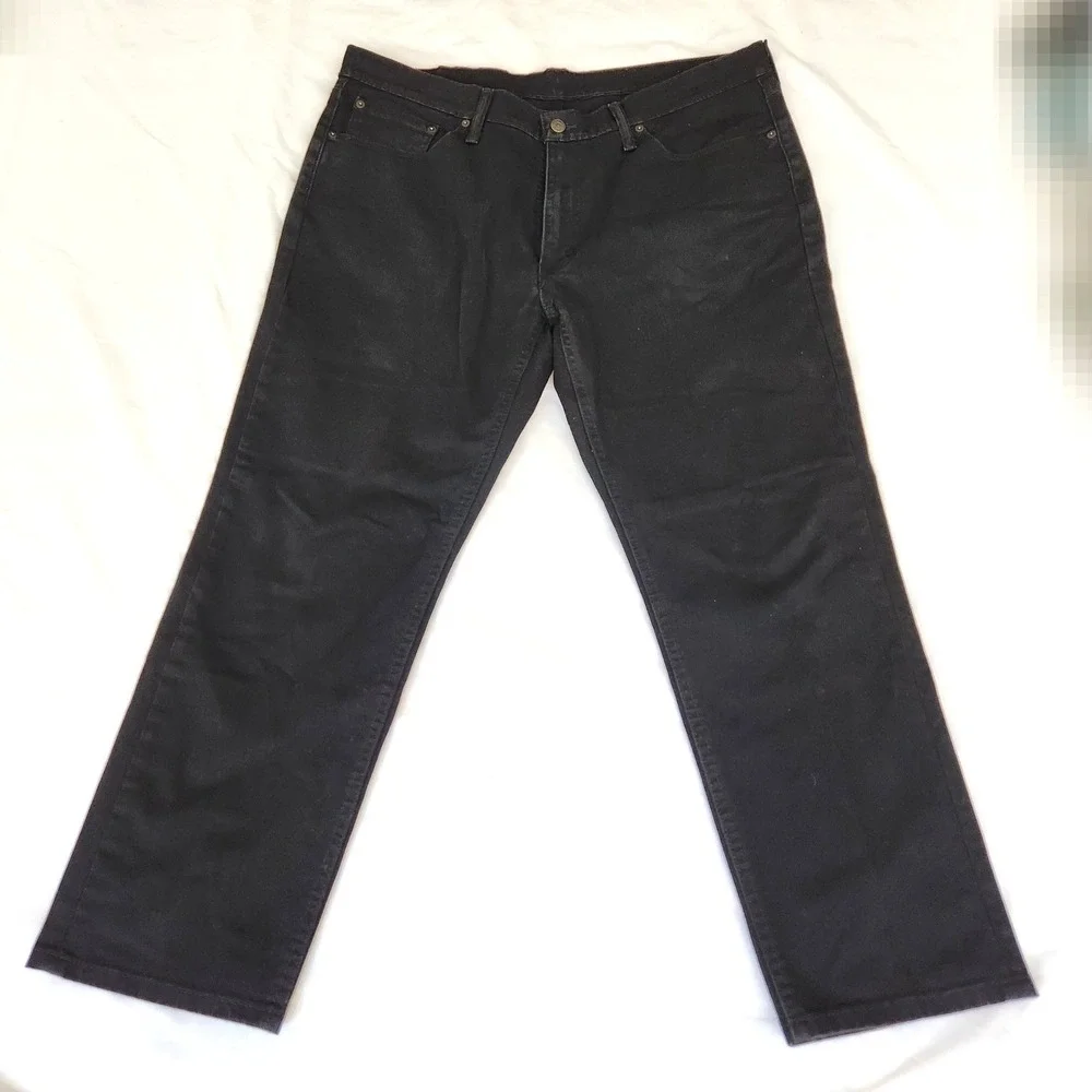 Men's Levi's Black Dark Wash Jeans #541 -‎ Size 37 x 30